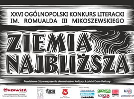 Plakat 26. Ogólnopolskiego Konkursu Literackiego im. Romualda III Mikoszewskiego